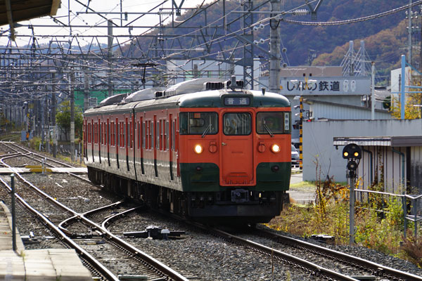 しなの鉄道 115系 上田駅